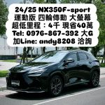 【銷售冠軍-大G】保證全台最便宜NX350 F版 里程最低 現省近40萬！！